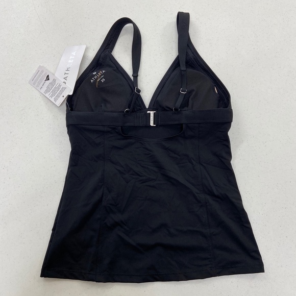 ATHLETA BLACK CLEAN STRAP TANKINI SWIM TOP - Picture 9 of 9